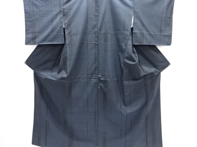 大特価品　変わり縞模様織り出し本場泥大島紬着物(5マルキ)